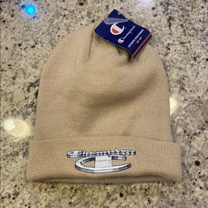 supreme x champion beanie